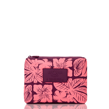Small Pouch, Punahele, Tropical/Plum