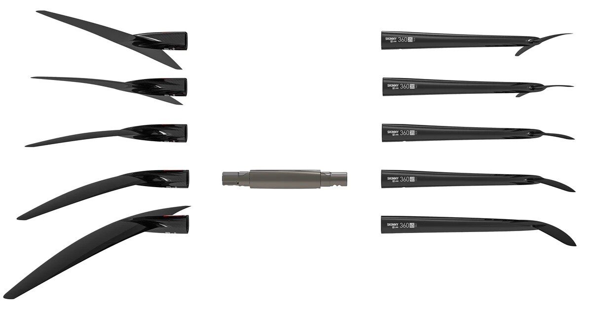 BLACK FUSELAGE, Ti LINK FUSELAGE, TITANIUM - 270MM
