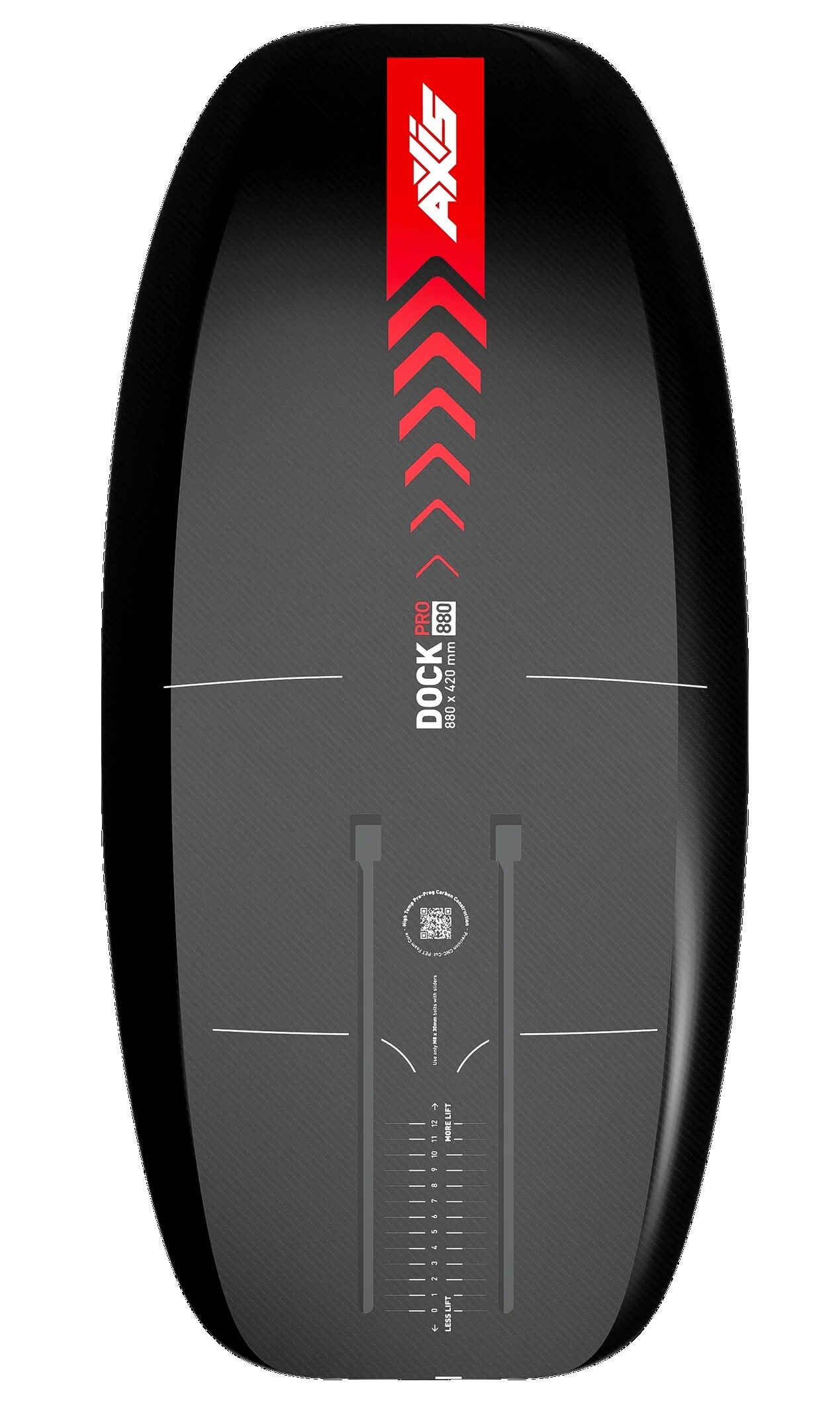 DOCK - FOILBOARD, 880MM x 420MM - BLACK