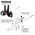 FUSELAGE MAST ADAPTER / DOODAD, 19MM - BLACK