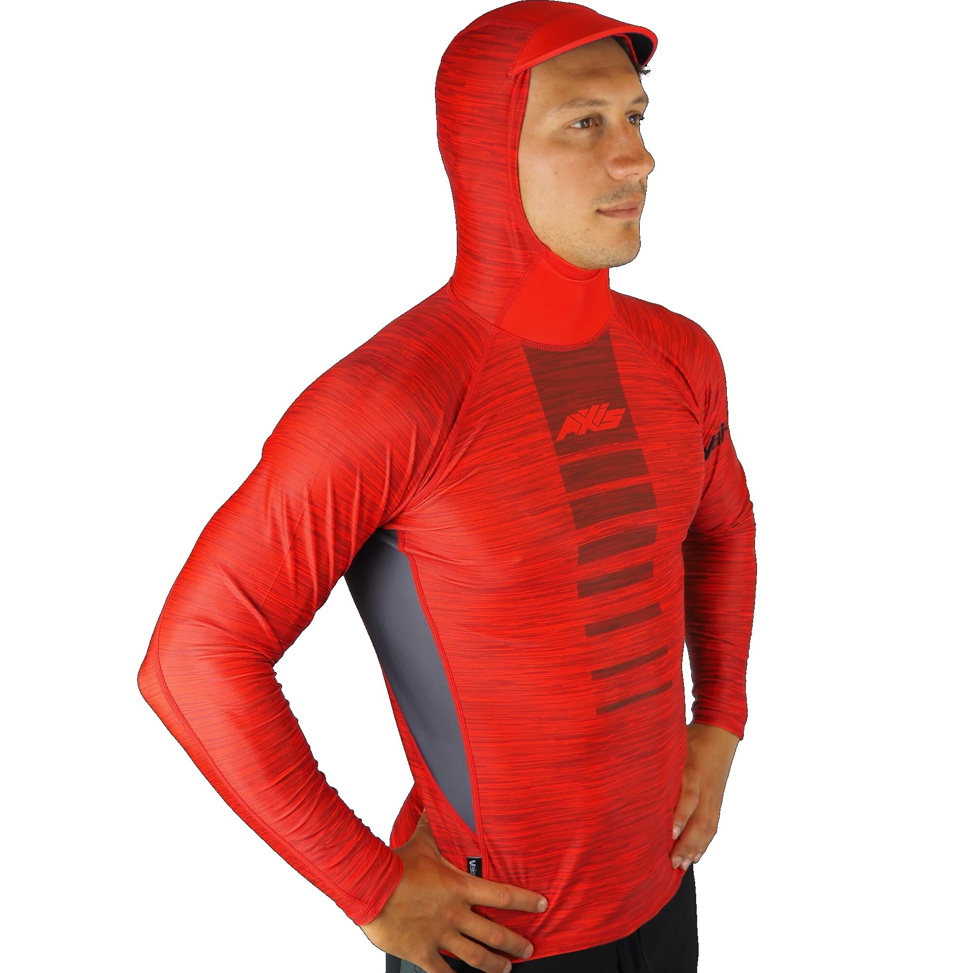 HOODED UV RASHIE, FIRE, MEDIUM