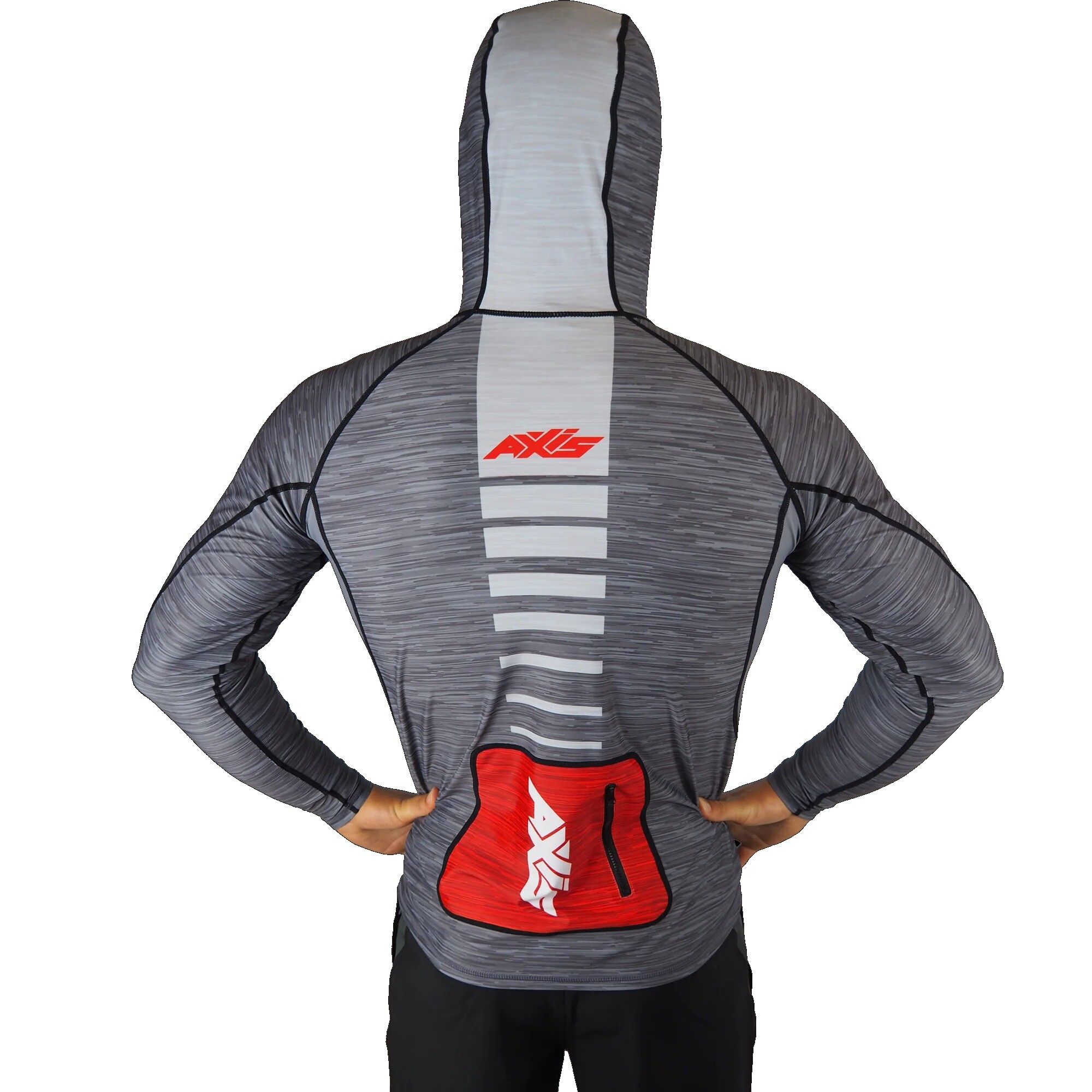 HOODED UV RASHIE, SMOKE, SMALL