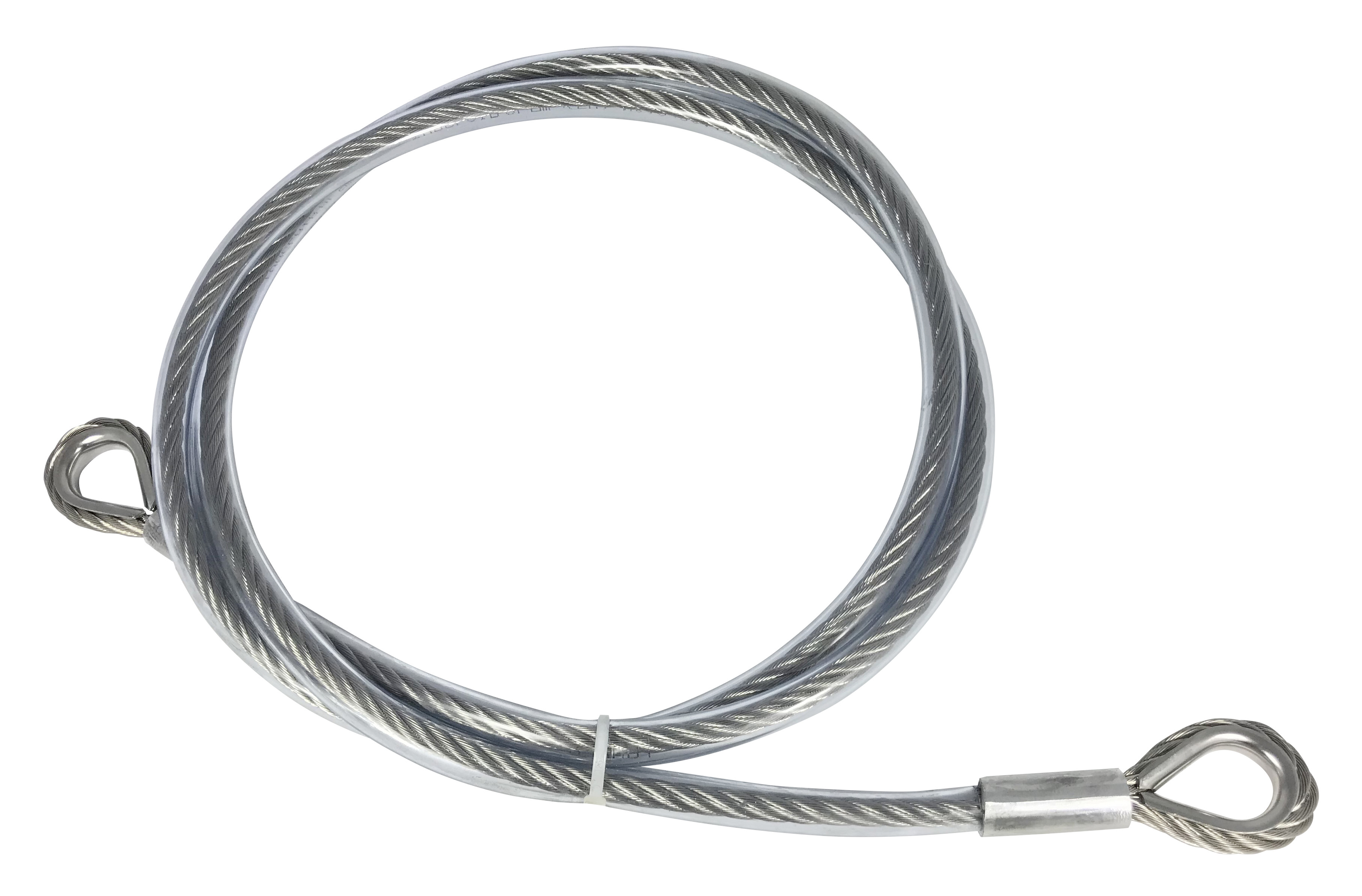 Elingue câble en acier | 0.5 m | Gris