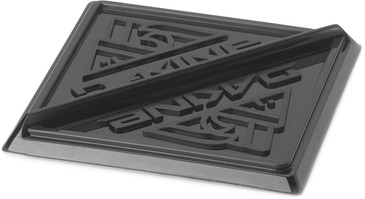 DIAMOND SCRAPER MAT, CLEAR BLACK, OS