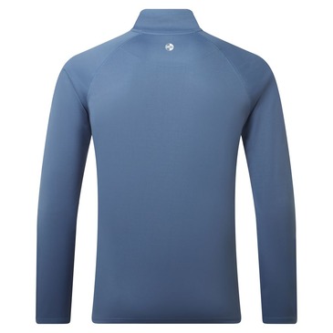 UV Tec L/S Zip Tee, Herren, Storm Blue, L