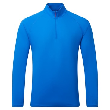 UV Tec L/S Zip Tee, Herren, Tidal Blue, XXL