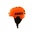 RENTAL HARDSHELL HELMET, ORANGE, L (58-59 CM)