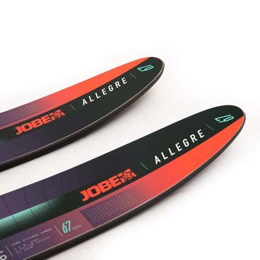 ALLEGRE COMBO SKIS, RED, 67" (170CM)