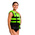 4 BUCKLE LIFE VEST, LIME, L
