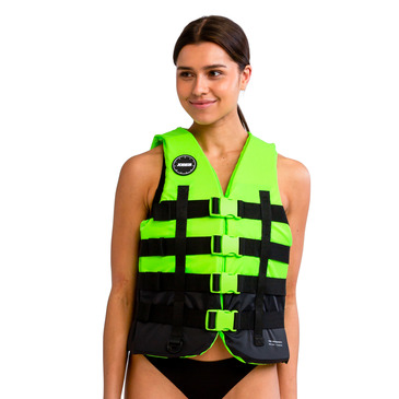 4 BUCKLE LIFE VEST, LIME, 2XL