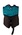 FURY KIDS CGA VEST, S26, BLUE-BLACK/CHILD