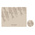 Tischset mit Glasuntersetzer , 6 Stk., Beige