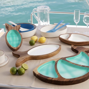 Fischschale aus Holz, Acqua