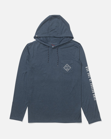 TIPPET HOOD TECH TEE, PILOT BLUE, S