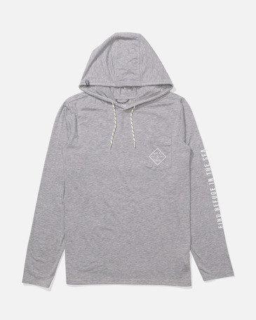 TIPPET HOOD TECH TEE, QUARRY, M