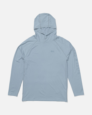 APEX PERFORATED SUNSHIRT, MINERAL BLUE, XXL