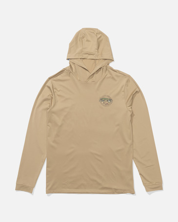 JIMMY HOODED SUNSHIRT, KHAKI, M