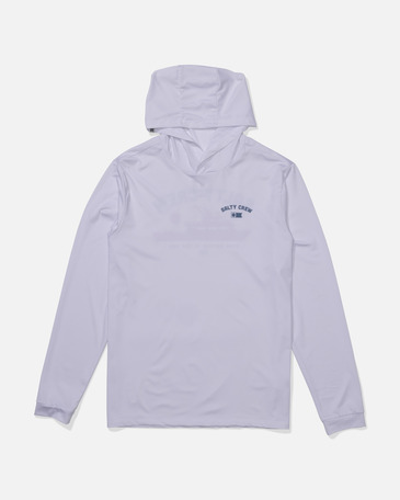 OVERNIGHT HOOD SUNSHIRT, WHITE, XXL