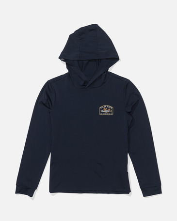 FLY HOME BOYS HOOD SUNSHIRT, NAVY, XL