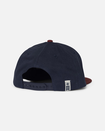 BRUCE BOYS 6 PANEL, NAVY/RED